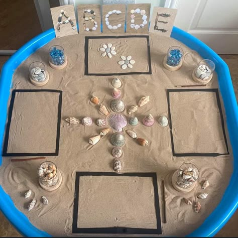 Sand Table Kindergarten, Mermaid Eyfs Activities, Summer Tuff Tray Ideas Preschool, Tuff Tray Ideas Kindergarten, Pirate Tuff Tray Ideas, Preschool Tuff Tray, Eyfs Tuff Tray Ideas, Tuff Tray Ideas Preschool, Pirates Eyfs