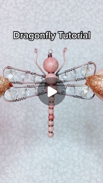 Dragonfly Crafts For Adults, Diy Dragonfly, Beaded Dragonfly Tutorial, Wire Dragonfly Tutorial, Dragonfly From Wire Whisk, Wire Whisk Dragonfly, Dragonfly Wire Wisk, Diy Wire And Bead Dragonfly, Dragon Fly Craft