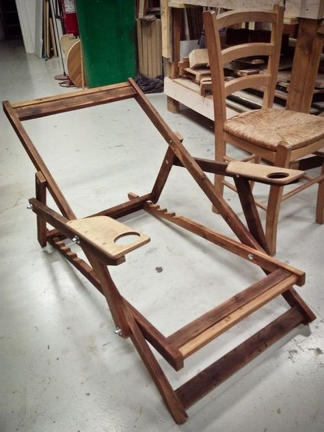 Picture of Frame Comparison Beach Chairs Diy, Diy Chair, Teds Woodworking, Deck Chairs, Woodworking Furniture, Chair Style, Easy Woodworking Projects, Wooden Chair, How To Antique Wood