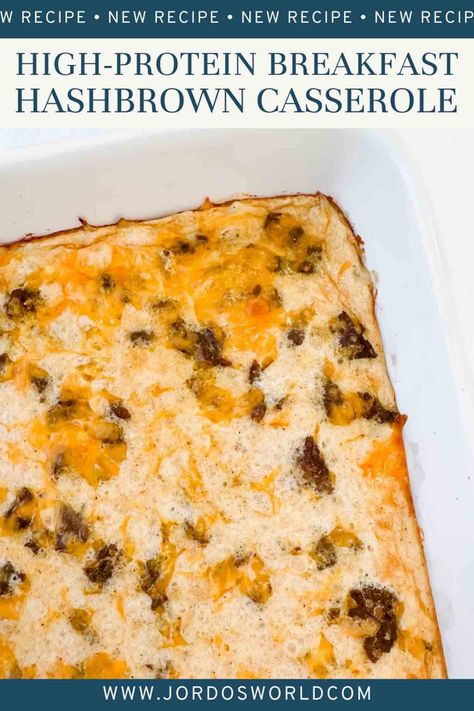 An easy, cheesy breakfast casserole the whole family will enjoy. Try this high-protein breakfast recipe: Breakfast Hashbrown Casserole. Egg Casserole With Hashbrown Patties, Refrigerator Hashbrown Recipes, Protein Breakfast Prep Ideas, Healthy Hashbrown Egg Casserole, 7 Layer Breakfast Casserole, Egg Casserole Recipes High Protein, Breakfast Casserole Macro Friendly, Brunch Hashbrown Casserole, Protein Hashbrown Casserole