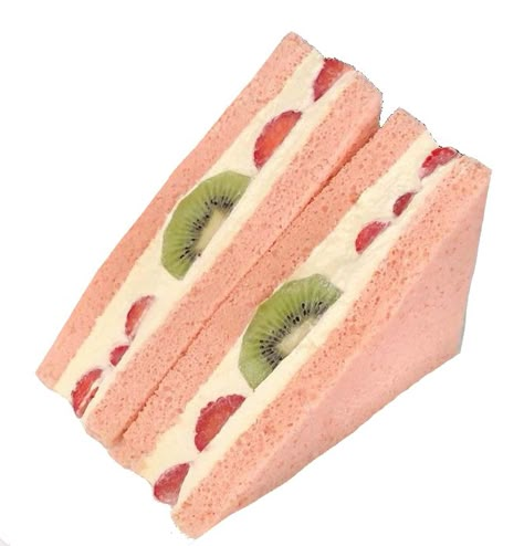 Japanese Fruit Sandwich Recipe, Japanese Fruit Sandwich, Japanese Fruit, Fruit Sandwich, Pink Food Coloring, Food Png, Sandwich Cake, Quality Photography, Ramen Recipes