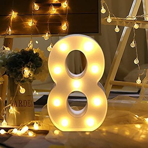 Clearance! Number Light Sign WATOPI Marquee Number Light Up Marquee 0-9 Digits Lights Sign for Night Light Standing Wedding Birthday Party Battery Powered Christmas Lamp Home Bar Decoration : Amazon.co.uk: Lighting Free Standing Letters, Christmas Lamp, Pyjama Party, Digital Alphabet, Digital Light, Light Up Letters, Novelty Lights, Light Up Signs, Light Letters