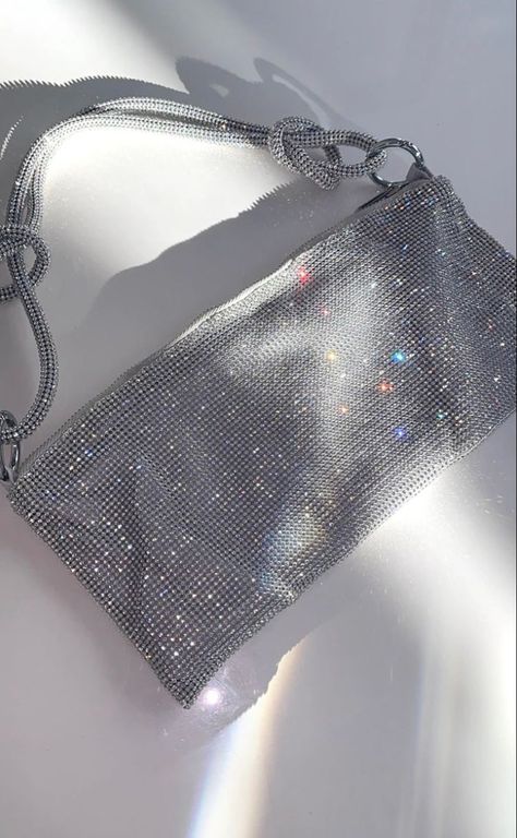 Sparkly Clutch Bag, Sparkly Bag Aesthetic, Cute Clutch Purse, Silver Clutch Purse Prom, Silver Prom Bag, Silver Bag Outfit, Bags For Prom, Purse For Prom, Sparkly Bags