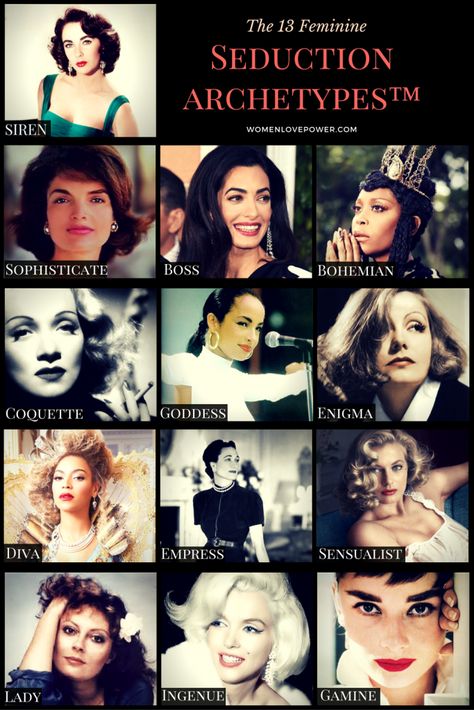 Your Dark Side: 'Shadow' Aspects of the 7 Feminine Archetypes - Women Love Power The Enigma Archetype Style, The Lady Archetype, Archetypes Women, The Enigma Archetype, Create Your Style Aesthetic, Enigma Archetype, 13 Feminine Seduction Archetypes, Women Love Power, Natural Archetype