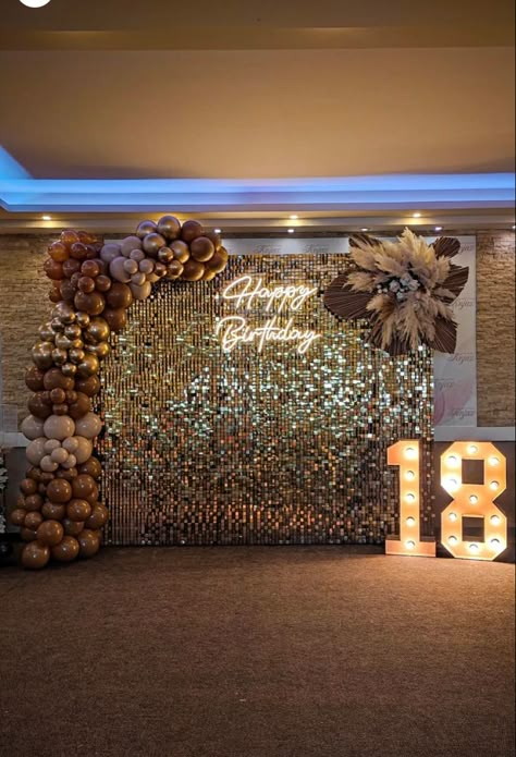 18th Party Ideas, Birthday Decoration Ideas, Surprise Birthday Decorations, 18th Birthday Party Themes, Sweet Sixteen Birthday Party Ideas, 18th Birthday Decorations, Disco Birthday Party, Debut Ideas, 16th Birthday Decorations