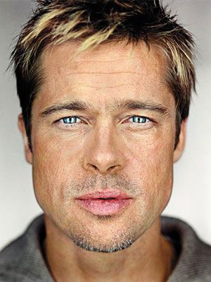 Martin Schoeller's Un-photoshopped portraits (61' x 49')  Brad Pitt.  gorgeous. Martin Schoeller, Celebrity Photography, Celebrity Faces, Actrices Hollywood, Celebrity Portraits, George Clooney, Film Tv, Male Portrait, 인물 사진