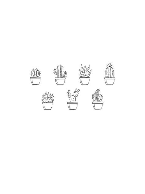 Minimal tattoos cactus Mini Tattoos Cactus, Small Cactus Drawing, Tattoo Ideas Cactus, Cactus Small Tattoo, Minimalist Succulent Tattoo, Cactus Drawing Tattoo, Cactus Matching Tattoo, Small Tattoos Cactus, Small Cactus Tattoo With Flower