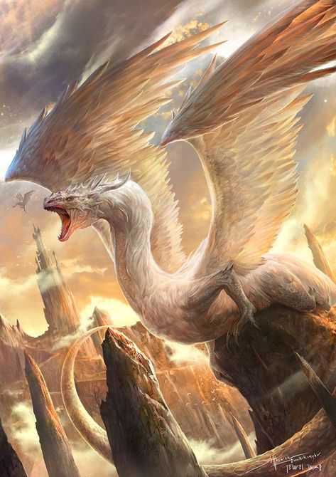 100 Best Dragon Pictures and Art By Vlad | GAMERS DECIDE Cosmetic Aesthetic, Dragon Bird, Fantasy Vibes, Fantasy Dragons, Here There Be Dragons, Cool Dragons, Here Be Dragons, Dnd Monsters, Mythical Beast