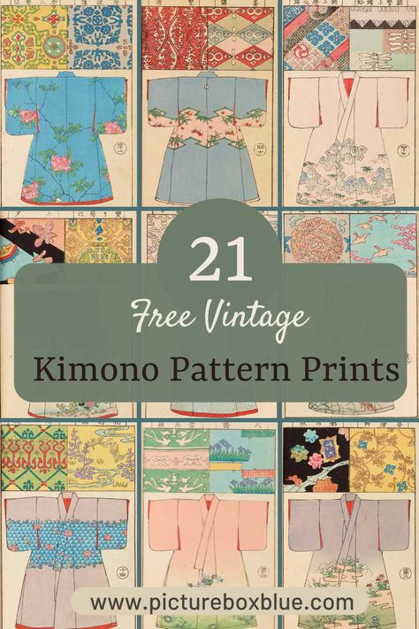 Discover 21 free, public domain Kimono prints from Hironobu Asai’s Moyō Bijutsu Benran. Perfect for art enthusiasts and designers! Sew A Kimono Free Pattern, Kimono Pattern Free Sewing, Free Kimono Sewing Pattern, Kimono Sewing Pattern Free, Omamori Illustration, Kimono Outer Pattern, Kimono Design Pattern, Easy Kimono Pattern, Kimono Jacket Pattern Free