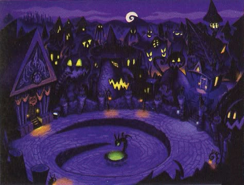 Halloweentown 2, Spooky Town, Nightmare Before Christmas Halloween, Purple Halloween, Christmas Town, Halloween Town, Halloween Wallpaper, Samhain, Hallows Eve