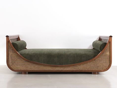 Cane Sofa Living Rooms, Diy Wooden Sofa, Cane Furniture Living Room, Chettinad Furniture, Living Sofa, Cane Sofa, Vintage Sofas, Wooden Sofa Designs, Cane Furniture