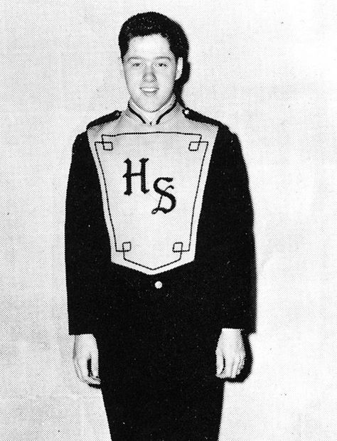 Bill Clinton Young Bill Clinton, Marching Band Uniforms, High School Marching Band, Band Uniforms, Band Jokes, Band Director, Band Nerd, Band Mom, Band Camp