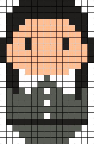 Wednesday Addams Diy Crafts, Addams Family Perler Beads, Perler Beads Wednesday, Wednesday Perler Bead Patterns, Wednesday Hama Beads, Wednesday Addams Craft Ideas, Wednesday Addams Pixel Art, Addams Family Pixel Art, Wednesday Addams Cross Stitch