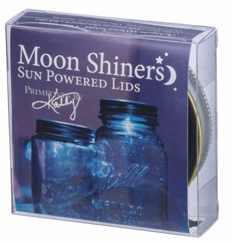 Moon Shiners Sun-Powered Lid - The Old Farmer's Store Canning Jar Lights, Jar Magic, Mason Jar Solar Lights, Jars Crafts, Diy Mason Jar Lights, Jar Decorations, Fireflies In A Jar, Solar Mason Jars, Mason Jar Lights