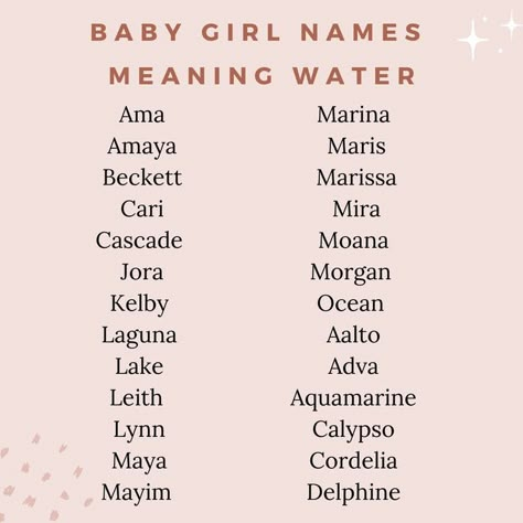 Ocean Baby Names, Names For Stories, Strong Girl Names, Names For Ocs, Sweet Girl Names, Ocean Names, Sims Names, Oc Names, Feminine Names