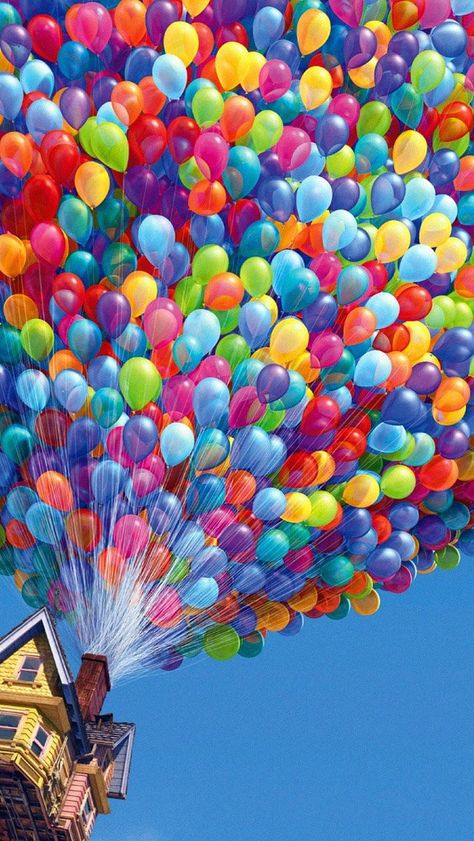 Up Balloon screensaver (iPhone 5) Awesome Wallpapers, Wallpaper Disney, Wallpaper Collage, Nice Picture, Disney Sketches, Art Disney, Perfect Photos, Pixar Movies, Disney Home