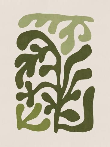 size: 12x9in Art Print: Nature Green 2, 2023 by Parker Ross : Minimalist Plant Wall Art, Green Karge Wall Art, Vintage Art Prints Green, Wall Art Priny, Print Out Wall Art Green, Green White Black Art, Nordic Wall Art Green, Green Mid Century Wall Art, Foliage Art Print