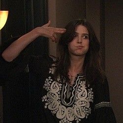 Robin Scherbatsky, How I Met Your Mother, Black And White, Hair, White, Black