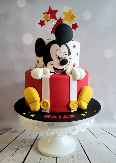 Mickey Mouse Cakes 1st Birthday, 1st Birthday Cake Mickey Mouse, Mickey Theme Cake, Mickey Themed Birthday Decoration, Mickey Mouse Themed Cake, Mickey Cake Ideas, Mickey Mouse Cake Ideas 1st Birthday, Mickymousetheme Cake, Mickey Mouse 3rd Birthday Cake