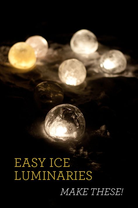 Ice Candles Diy, Ice Luminaries, Ice Lanterns, Diy Food Candles, Luminary Diy, Ice Crafts, Ice Candle, Frozen Crafts, Lantern Ideas