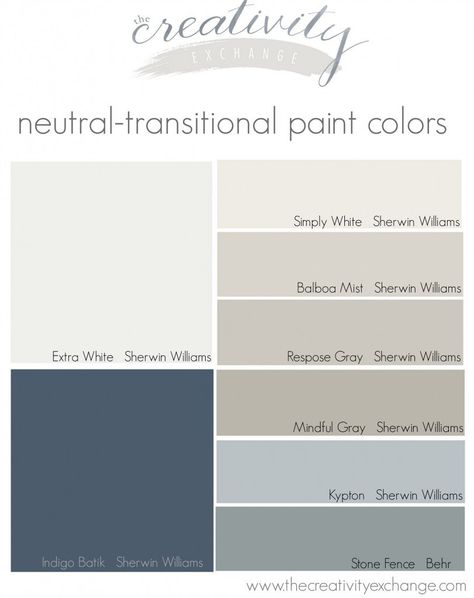 Transitional Paint Colors, The Creativity Exchange, Mindful Gray Sherwin Williams, Eames Design, Bold Bohemian, Mindful Gray, Indigo Batik, Bohemian Rugs, Home Design Diy