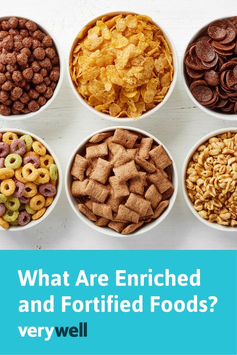 Foods that that are enriched or fortified have had one or more nutrients added to them, such as calcium, vitamin C, potassium, iron, protein or fiber. But they're not interchangeable terms. You could say that enrichment is a form of fortification, but fortification is not the same as enrichment. Learn more here! Cereal Bread, Food That Causes Inflammation, Fortified Cereals, Best Cereal, Healthy Cereal, Breakfast Choices, Fiber Rich Foods, High Fiber Foods, Healthy Shopping