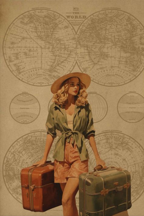 This is part of Vintage Travel Junk Journals Printables set, check it out in my etsy shop :) Age Of Exploration Aesthetic, Vintage Travel Ads, Vintage Explorer Aesthetic, Sunroom Aesthetic, Vintage Travel Aesthetic, Travel Junk Journal, Vintage Explorer, Travel Ephemera, Travel Elements