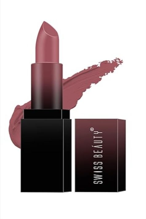 Swiss Beauty Hd Matte Pigmented Smudge Proof Lipstick | Creamy Matte Long Stay Lipstick | Mauve Blush, 3.5G| Swiss Beauty Lipstick, Lipstick Mauve, Long Stay Lipstick, Swiss Beauty, Mauve Lipstick, Smudge Proof Lipstick, Blush Lipstick, Mauve Blush, Best Lipsticks