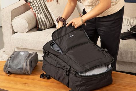 The 12 Best Carry-on Backpacks of 2022 | Tested by TripSavvy Versatile Backpack With Detachable Handle For Travel, High-capacity Travel Backpack, Functional Backpack Luggage For On-the-go, Versatile Travel Backpack For On-the-go, Best Carry On Backpack, Rectangular Backpack With Top Carry Handle For On-the-go, Interior Clothing, Carry On Backpack, Packable Backpack