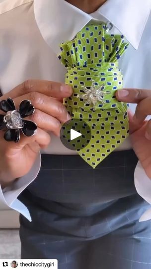 15K views · 7.7K reactions | REPOST: Tie Necklace Tutorial

With me doing the 30 Days of Outfits Challenge, it’s giving me a chance to get some of my thrifted ties into the rotation. 

This is a super easy DIY that you can do in just a few minutes ⏱️ 

All you need is
1 Mens Tie
1 Rubberband or Hair tie
1 Safety Pin

Just add it to a necklace you already have and voila!!

I hope this tutorial is helpful. Be sure to save it for later!
#diy #style #stylehack #tienecklace | The Chic City Girl Shirt Tricks, Necktie Outfits For Women, Necktie Outfit, 30 Days Of Outfits, Upcycled Neckties, Diy Projects To Make And Sell, Outfits Challenge, Body Fashion, Diy Tie