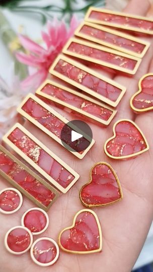 24K views · 1.9K reactions | Red and gold are always a great choice ❤️🫶
.
.
.
#polymerclaytutorial #marbleearrings #fauxstone #clayearringsofinstagram #earrings #reelsinstagram #handmadejewerly #reelsvideo | Studio Niani | Polymer Clay Earrings | Sam Feldt · Post Malone (feat. RANI) [Joe Stone Remix] Polymer Clay Jewelry Tutorials, Marble Earrings, Romantic Mood, Polymer Clay Projects, Polymer Clay Tutorial, Clay Tutorials, Post Malone, Faux Stone, Clay Ideas