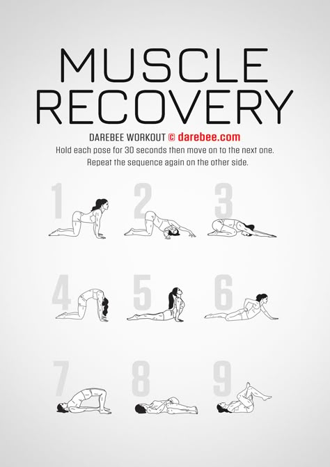 Muscle Recovery Workout Workout Without Gym, Recovery Workout, At Home Workout Plan, Pilates Yoga, Muscle Recovery, Gym Workout Tips, Free Life, Flexibility Workout, Workout Tips