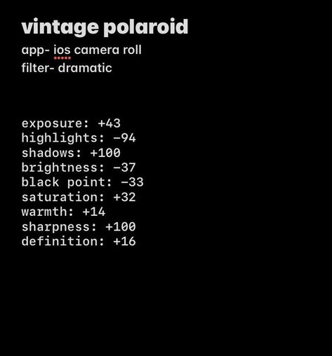 How To Edit Dark Photos Lightroom, Polaroid Settings, Filter Settings, Vintage Photo Editing, Apple Photo, Photography Tips Iphone, Photography Editing Apps, Phone Photo, Phone Photo Editing