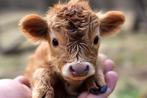 Mini Teacup Calf: My Guide to the Perfect Small Space Pet - The Easy Homestead Teacup Highland Cow, Highland Miniature Cow, Mini Highland Cow Pets, Mini Hyland Cow, Mini Highlander Cows, Miniature Highland Cow, Mini Cows For Sale, Mini Hereford, Miniture Cows