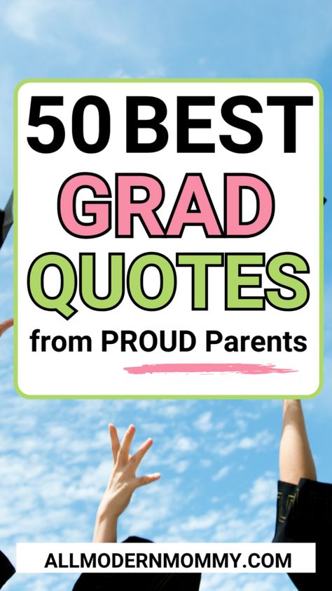 All Modern Mommy High School Senior Quotes From Parents, 8th Grade Yearbook Quotes From Parents, Yearbook Messages From Parents, College Graduation Messages, Graduation Messages From Parents, High School Graduation Messages, Proud Parent Quotes, High School Senior Quotes, Graduation Quotes For Daughter