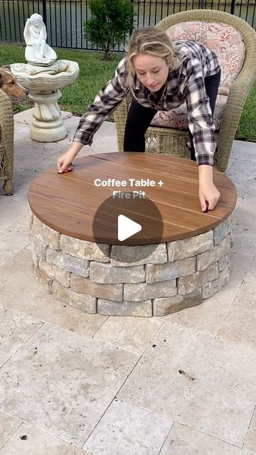 Fire Pit Landscaping, Diy Halloween Decor, Fire Pit Area, Diy Backyard Landscaping, Diy Fire Pit, Have Inspiration, Diy Coffee Table, Backyard Fire, Fire Pit Backyard