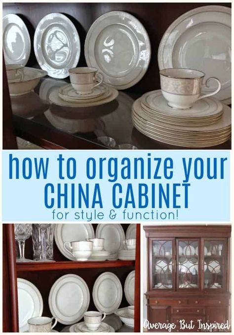 Organizing A China Cabinet, Arranging China In A China Cabinet, Decorating Ideas For China Cabinet, China Cabinet Display Traditional, Display Cookie Jars, China And Crystal Display, Styling China Cabinet Display Modern, Arrange China Cabinet Display, China Storage Cabinet