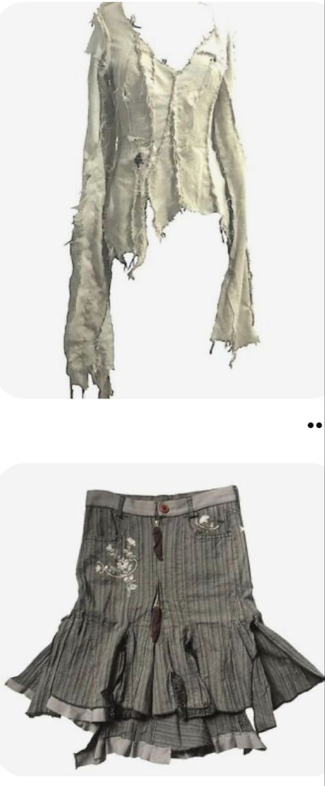 Ripped Clothes Reference, Destressed Clothing, Torn Outfit, Distressed Costume, Tattered Skirt, Rags Clothing, Ruined Clothes, Distressed Clothing, Diy Clothes Projects