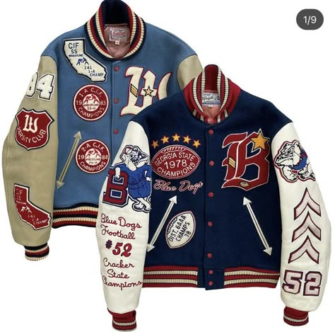 Mens Varsity Jacket, Varsity Jacket Outfit, Chenille Embroidery, Leather Sleeve Jacket, Vintage Varsity Jacket, Chenille Patches, College Jackets, Varsity Jacket Men, Varsity Jackets