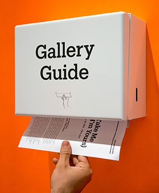 Gallery Guide Dispenser | More متحف فني, Interaktives Design, معرض فني, Exhibition Display Design, Unconventional Design, Museum Exhibition Design, Interactive Exhibition, Design Club, Exhibition Ideas