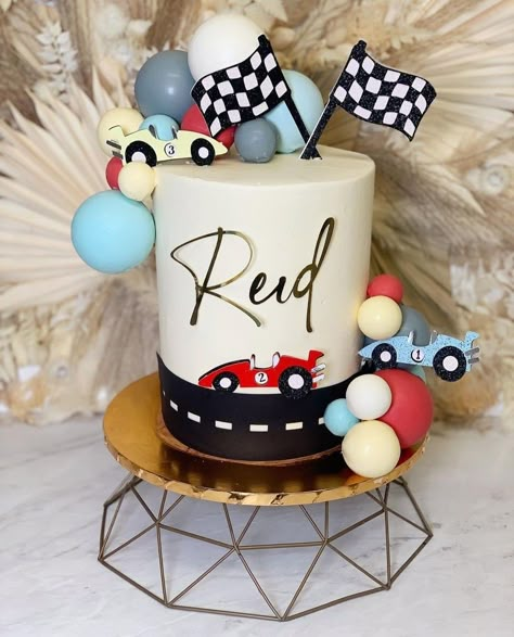 Racing Cars Birthday Cake, Cakes Cars Birthday, Cake Racing Car, Too Fast Birthday Party Cake, Fast One Birthday Party Theme Cake, Need 4 Speed Birthday Party Cake, Race Car 1st Birthday Cake, First Lap Birthday Party Cake, Fast One Cupcakes