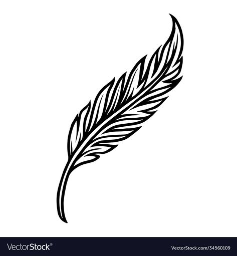 Simple Feather Tattoo, 01 Tattoo, Feather Illustration, Tattoo Salon, Feather Vector, Elements Tattoo, Feather Tattoo Design, Jersey Pattern, Tattoo Simple