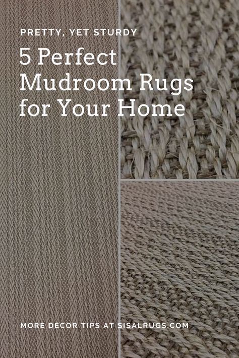 Winter is messy. Here are our favorite #mudroom #rugs that are beautiful, durable, and most importantly - easy to clean! Rugs For Mudroom Entryway, Grey And White Mudroom, Mudroom Rugs Durable, Farmhouse Mudroom Rugs, Mud Room Rug Ideas, Mudroom Rugs Entryway, Rugs For Laundry Room, Mud Room Rugs, Mud Room Rug