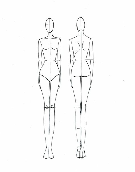 Fashion Drawing Block - Helped me draw big time. Fashion Sketch Template, Fashion Illustration Template, Fashion Figure Templates, Fashion Croquis, Fashion Model Sketch, Costume Africain, Fashion Design Drawing, Fashion Sketching, Fashion Design Template