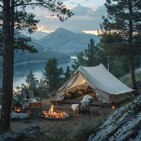 Glamping Destinations for Couples Couple Glamping, Glamping Colorado, Camp Couple, Camping With Boyfriend, Camping Romantic, Glamping Retreat, Glamping Aesthetic, Camping Ideas For Couples, Bell Tent Glamping