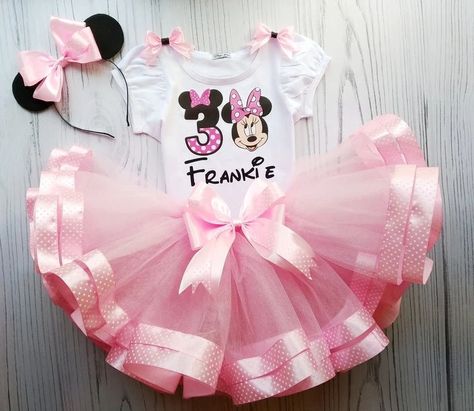 Birthday Outfit Toddler Girl Birthday Dress Tutu Set Cake - Etsy Ukraine Minnie Mouse Dress Toddler, Pink Tutu Outfit, Cake Smash Dress, Toddler Girl Birthday, Birthday Wear, 1st Birthday Princess, Tulle Outfit, Minnie Mouse Outfit, Minnie Mouse Birthday Outfit