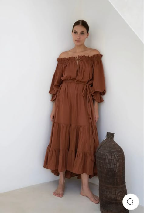 Flowy Summer Dresses, Maternity Shoots, Ethereal Aesthetic, Linen Fashion, Peasant Style, Colour Inspiration, Tier Skirt, On Or Off, Romantic Style