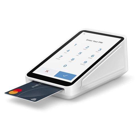 Square Terminal - Card reader for accepting Contactless, Chip & PIN, Debit Cards, and Credit Cards - Take payments, print receipts, and run your business - UK Version Credit Card Poster, Metal Debit Card, Credit Card Reader, Credit Card Checkout Ui Design, Square Payment, Credit Card Terminal, Card Machine, Payment Gateway, Wool Shop