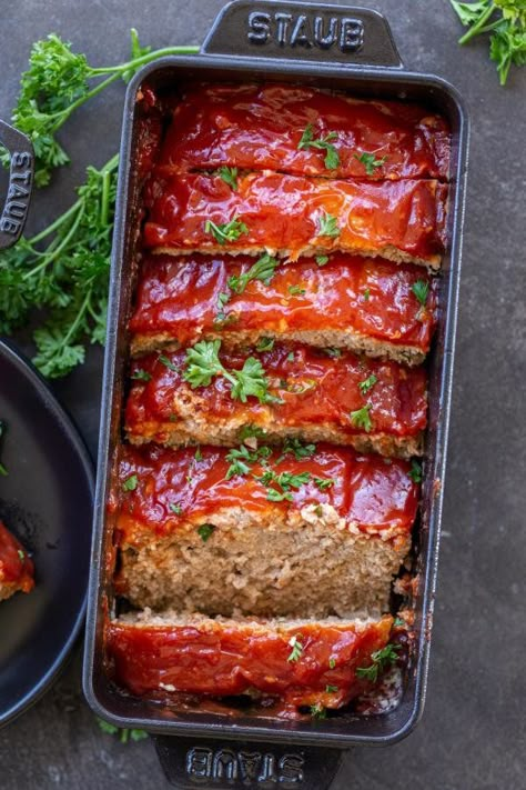 Crazy Good Turkey Meatloaf Recipe - Momsdish Meatloaf Recipes With Turkey Meat, Barbecue Turkey Meatloaf, Meat Lofe Recipe, Turkey Meatloaf Recipe Gluten Free, Turkey Ground Beef Meatloaf, Juicy Turkey Meatloaf, Meatloaf With Turkey And Beef, Ground Turkey Loaf Recipes, Turkey Meatloaf With Mushrooms