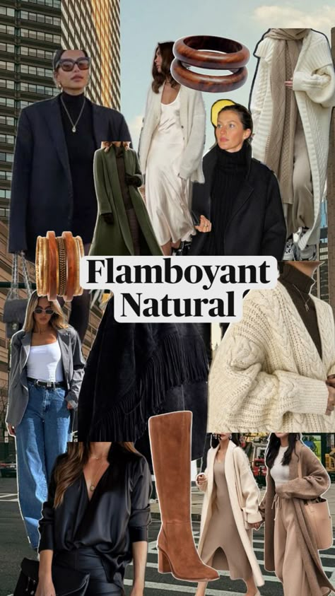 Flamboyant Natural: This type is characterized by relaxed yet dramatic style. Flamboyant Natural Body Type, Natural Kibbe Body Type, Flamboyant Natural Kibbe, Flamboyant Natural Style, Natural Outfits, Natural Body Type, Utah Outfits, Kibbe Flamboyant Natural, Ethereal Classic